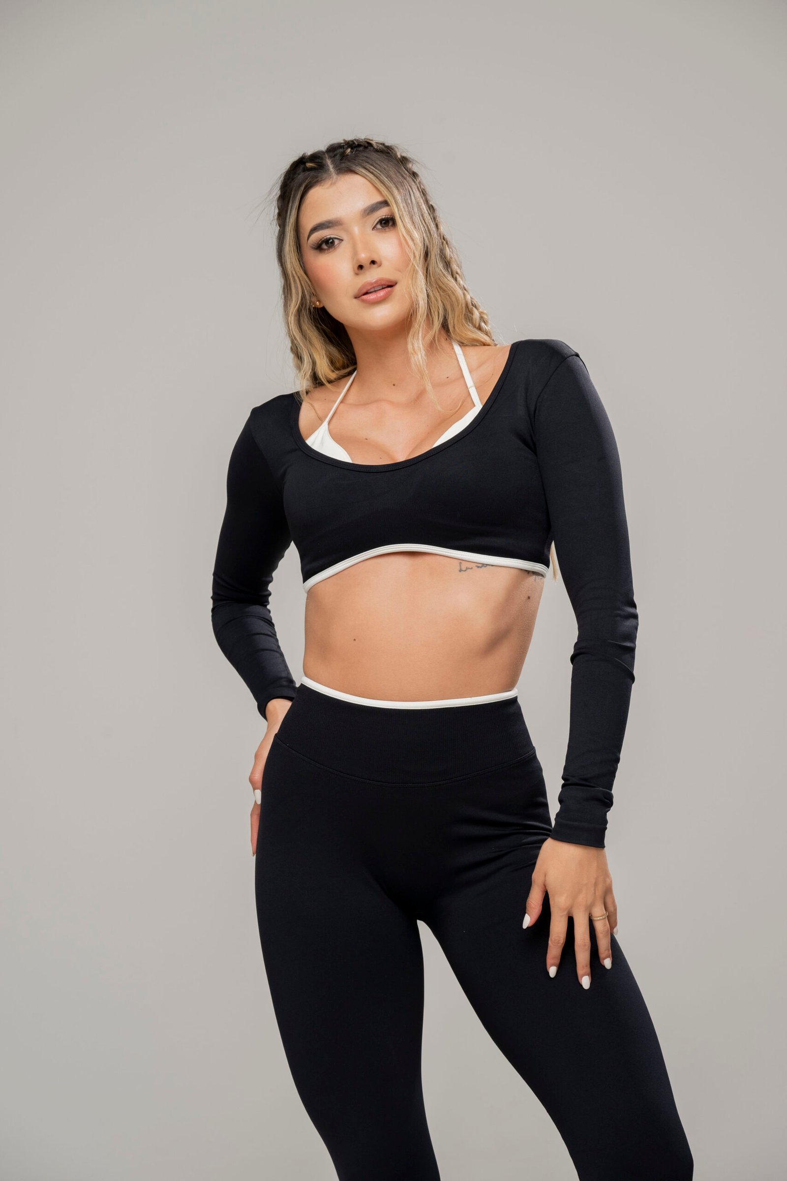 Croptop Long Sleeve Seamless Celine - Imagen 4